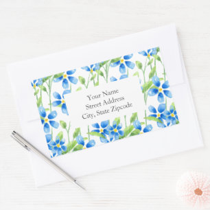 'Blue Blossoms' Labels