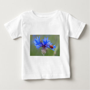 Blue Blossoms Ladybug Peace Love Destiny Art Vine Baby T-Shirt