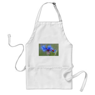 Blue Blossoms Ladybug Peace Love Destiny Art Vine Standard Apron