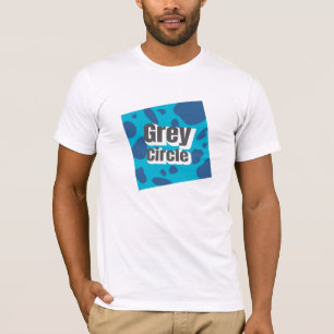 Blue Blotchy Square with Rebel Vibe T-Shirt