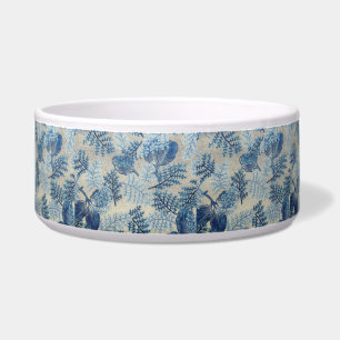 Blue & Blue-Grey Florals Trinket Bowl