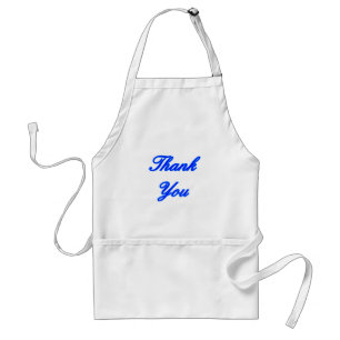Blue Blue Thank You Design The MUSEUM Zazzle Gifts Standard Apron