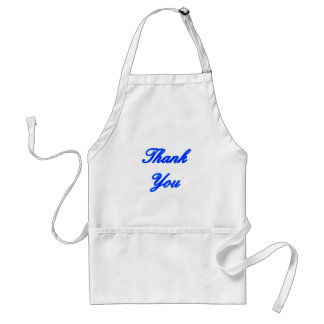 Blue Blue Thank You Design The MUSEUM Zazzle Gifts Standard Apron