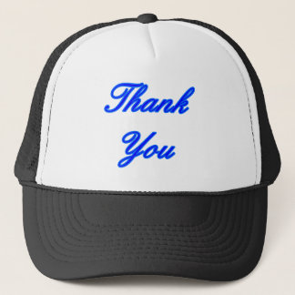 Blue Blue Thank You Design The MUSEUM Zazzle Gifts Trucker Hat