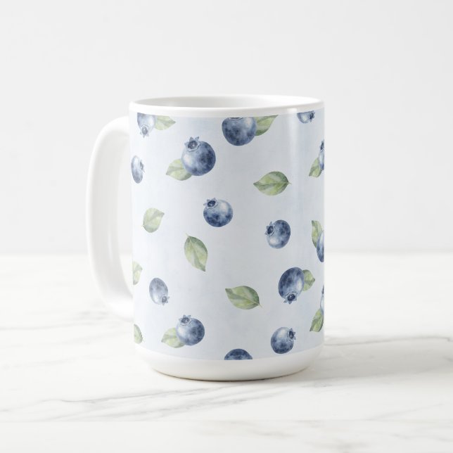 Blue Blueberries Fruit   Coffee Mug (Front Left)