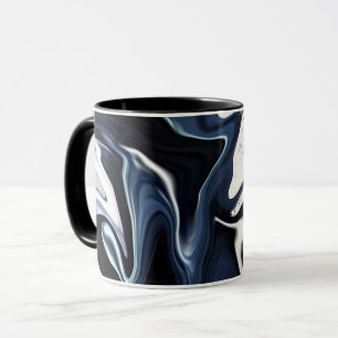 Blue blurred pattern  mug