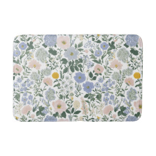 Blue Blush Cottagecore Wildflower Bath Mat