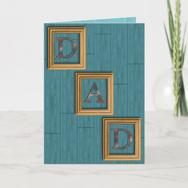 Blue Boards Father's Day Greeting Card (Front)