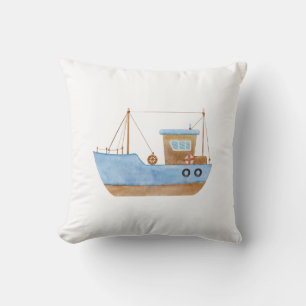 Blue boat cushion