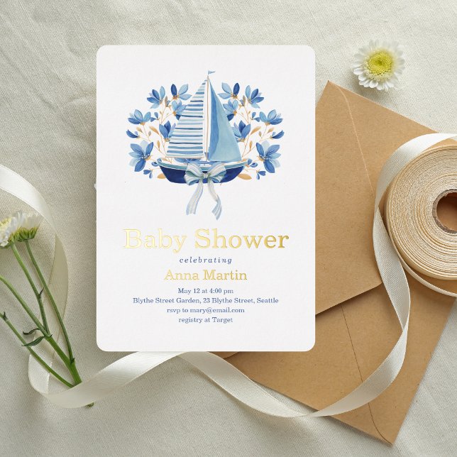 Blue Boats & Bows Baby Shower (Creator Uploaded)