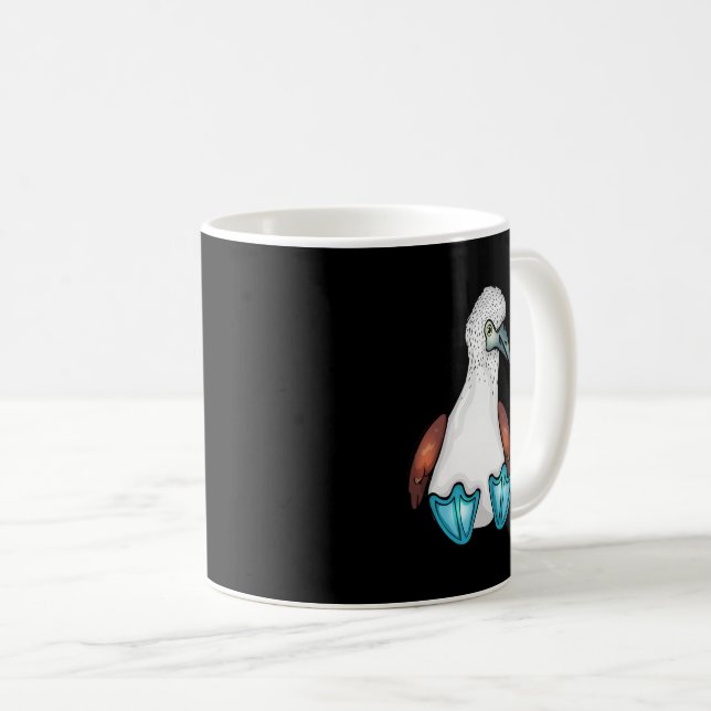 Blue Bobby Cute Bird Gift Sea Bird Footed Booby Coffee Mug (Front Right)