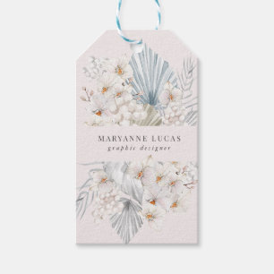 Blue Bohemian Floral Gift Tags