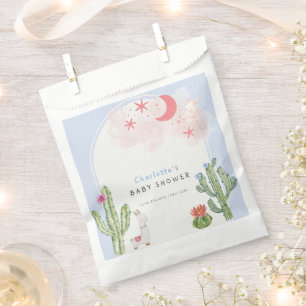Blue Boho Arch  Cactus Toys Boy Baby Shower  Favour Bags