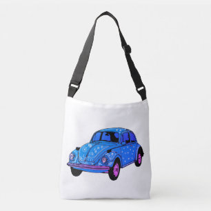 Blue Boho Car Cross Body Bag
