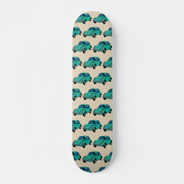 Blue Boho Car Skateboard (Front)