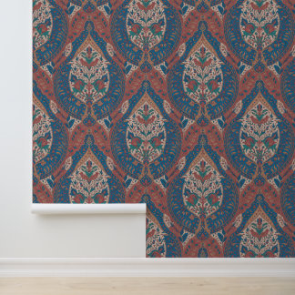 Blue Boho Chic Inspired Wallpaper