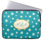 Blue Boho Daisy Monogramed Custom