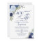 Blue Boho Roses We Still Do Vow Renewal QR Code