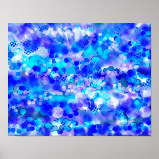 Blue Bokeh 92015 Poster (Front)