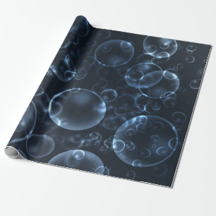 Blue bokeh, bokeh wrapping paper