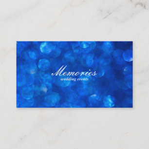 Blue Bokeh Business Card