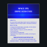 Blue Bokeh Guilloché Design, Graphic Designer Flyer<br><div class="desc">Blue Bokeh Guilloché Design,  Graphic Designer Advertising Flyers By The Business Card Store.</div>