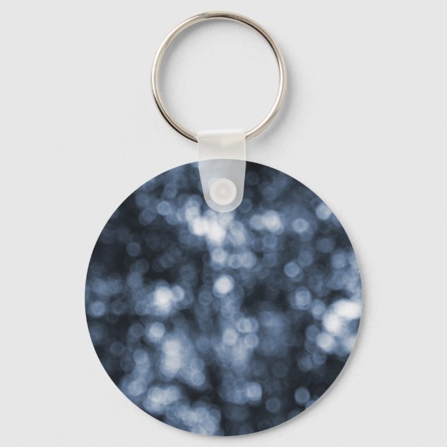 Blue Bokeh Key Ring (Front)