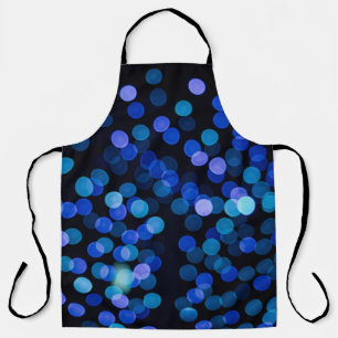 Blue bokeh light apron