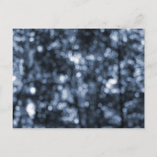 Blue Bokeh Postcard