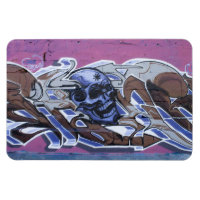 Blue Bonehead Graffiti