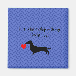 Blue Bones Funny Dachshund Magnet