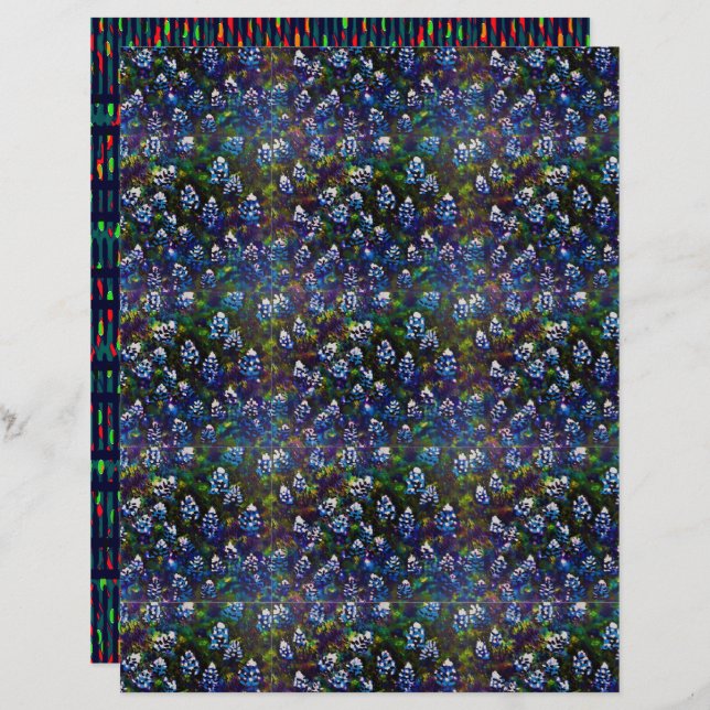 Blue Bonnet small two-sided design  (Front/Back)