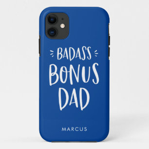 Blue Bonus Dad Stepfather Personalised Stepdad iPhone 11 Case