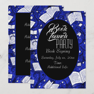 Blue Book Launch Party Invitation