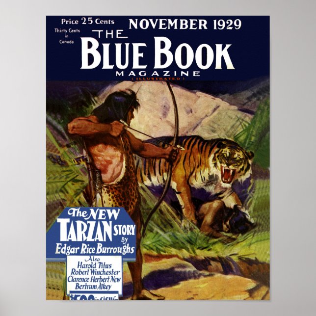 Blue Book November 1929 Poster (Front)