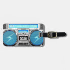 Blue boombox