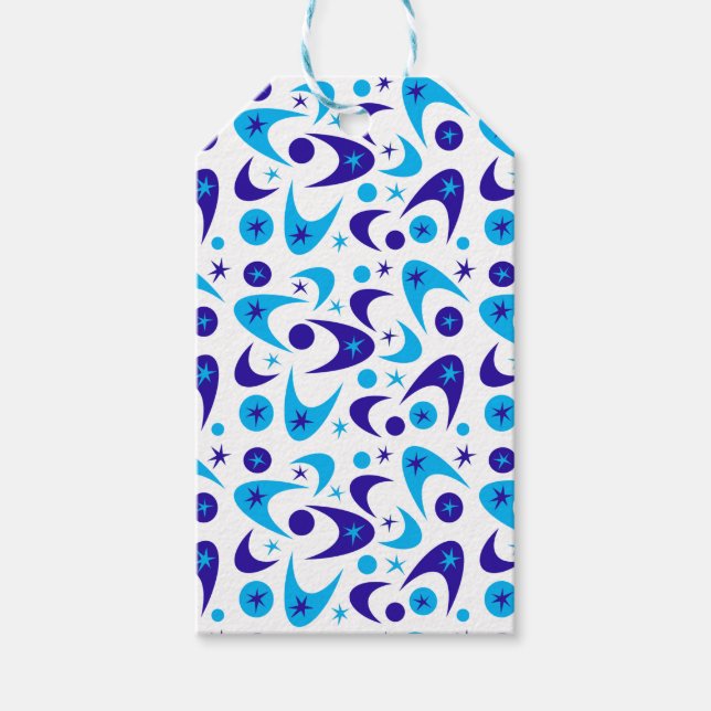Blue Boomerangs Gift Tags (Front)