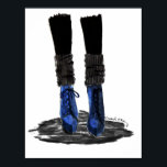 Blue Boots Poster<br><div class="desc">Ink and watercolour</div>