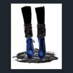 Blue Boots Poster<br><div class="desc">Ink and watercolour</div>