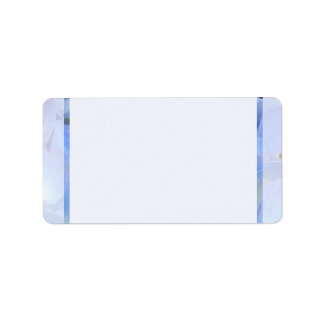 Blue Border Blank Address Labels