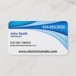 Blue Border Decorative Business Card
