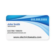 Blue Border Decorative Business Card