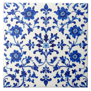 blue botanica tile