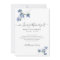 blue botanical funeral thank you note