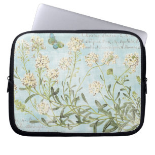Blue Botanical Laptop Sleeve