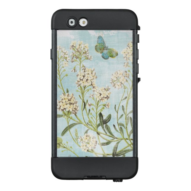 Blue Botanical LifeProof iPhone Case (Back)