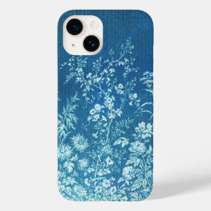 Blue Botanical Vintage Floral Print Custom Case-Ma Case-Mate iPhone 14 Case