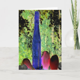 "Blue Bottle" Digitally Altered Still Life Card