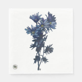 Blue Bouquet Paper Napkin