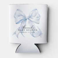 Blue Bow Baby Shower Coquette Bow Theme